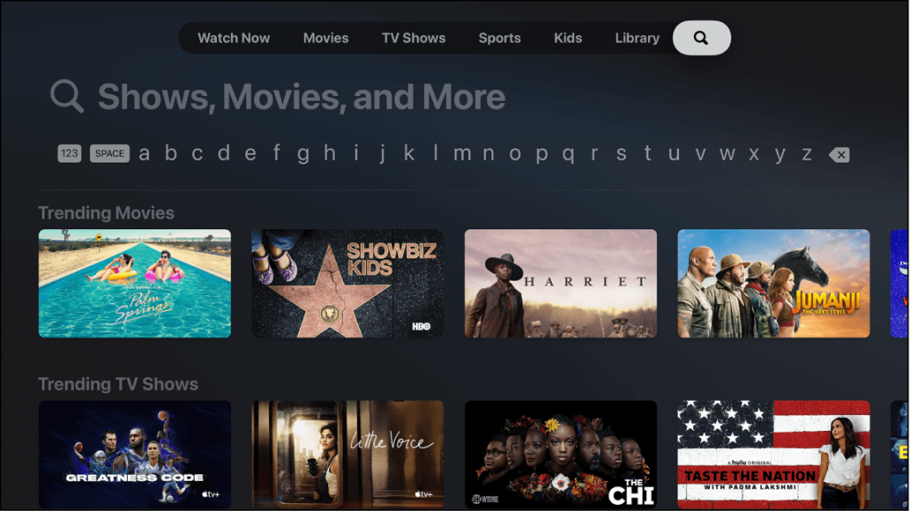 Search for Tubi App