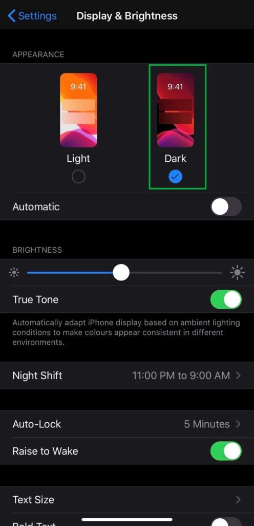VLC Dark Mode on iPhone/iPad