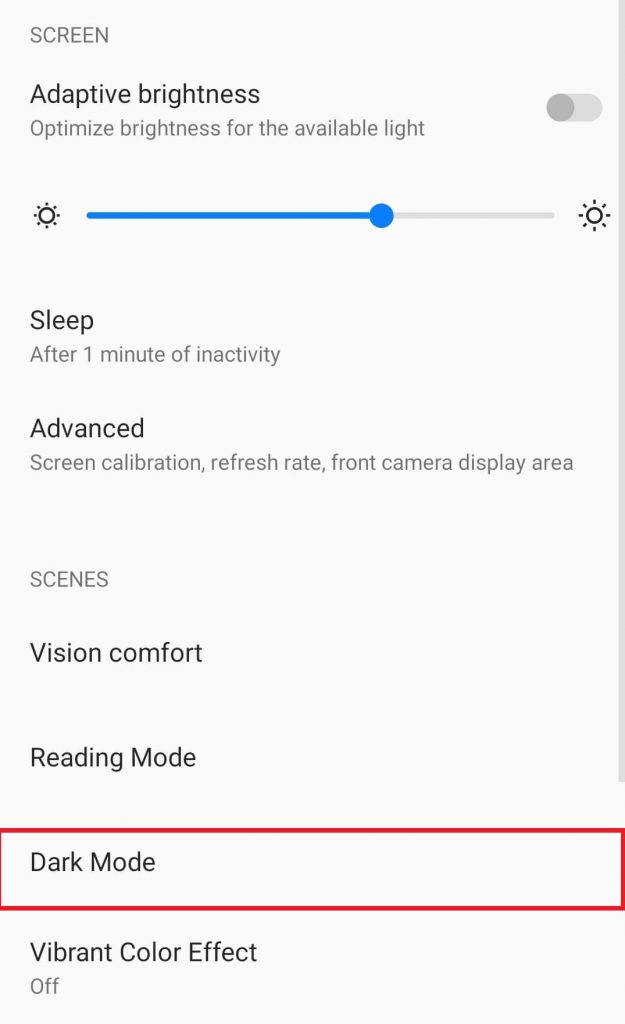 How to Enable Dark Mode in OnePlus Nord