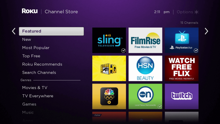 Local Channels on Roku Using Local apps