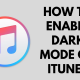 Dark Mode on iTunes