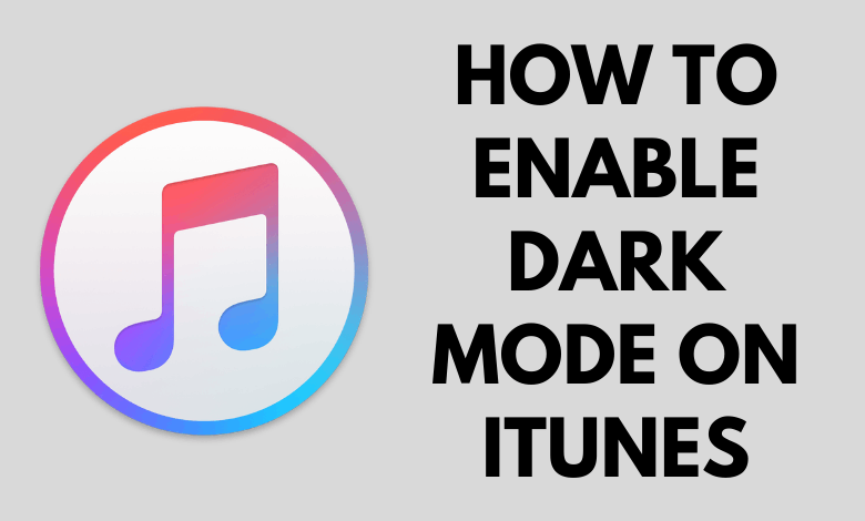 Dark Mode on iTunes