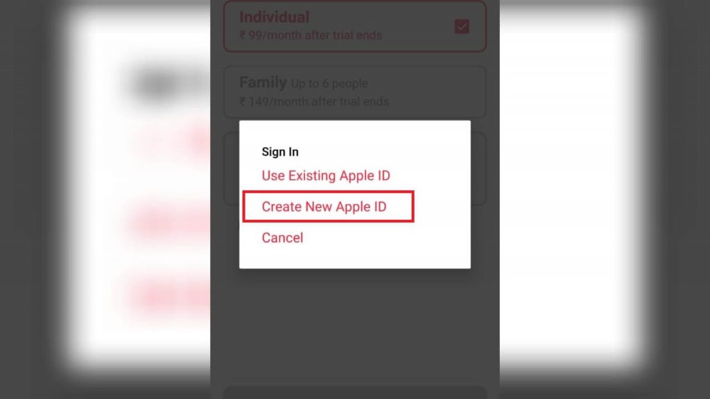 Create Apple ID 