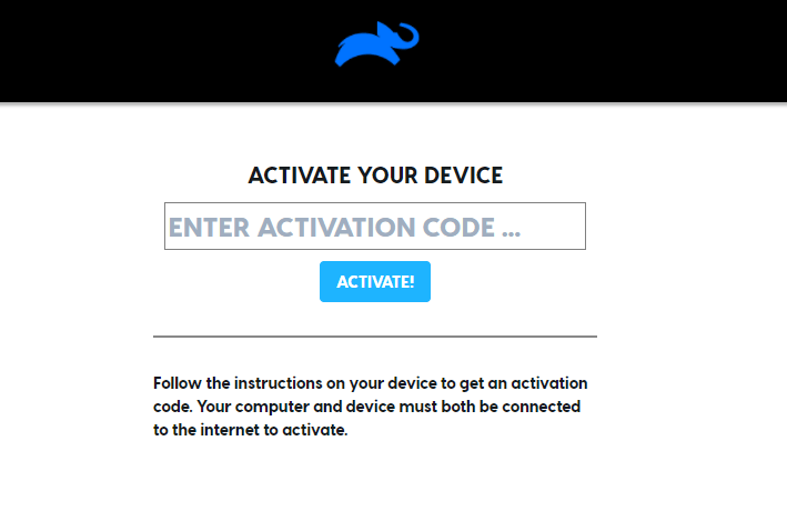 Enter the Activation Code