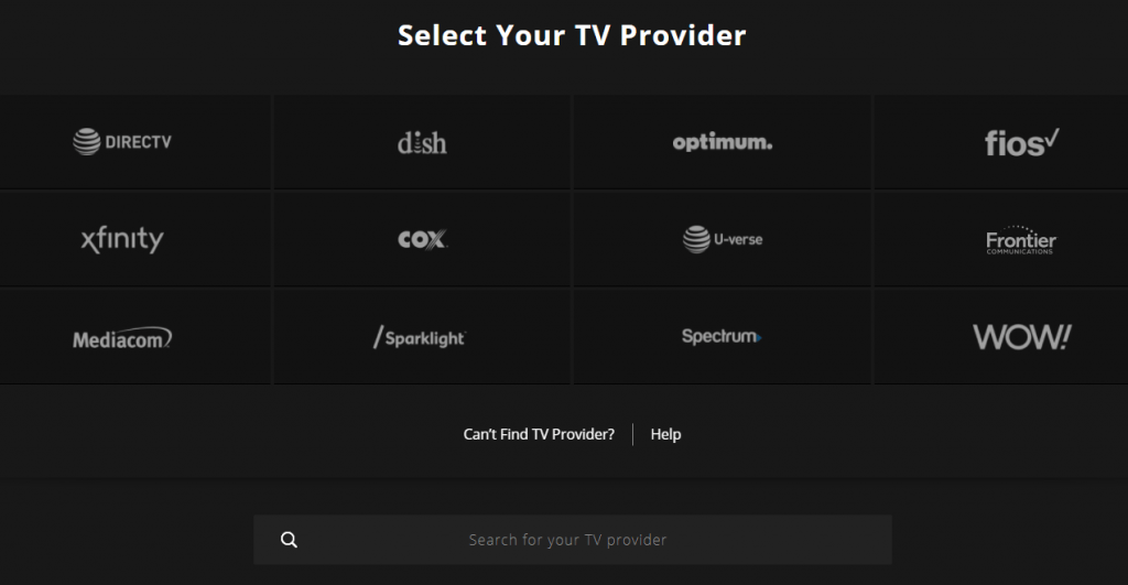 Select your TV provider to watch Animal Planet on Roku