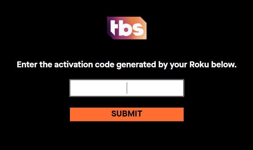 Enter Activation code and select Submit 