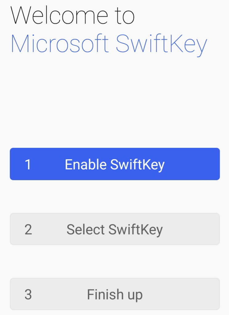 Select Enable SwiftKey