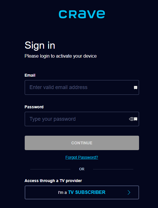 Sign in to your account