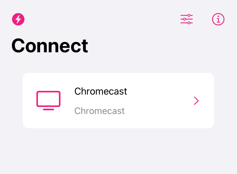 Select Chromecast-connected TV