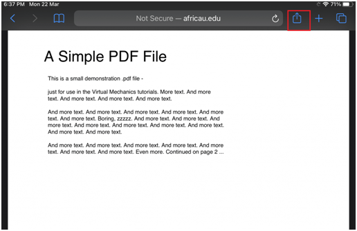 How to Save PDF on iPad from Safari Chrome - 73