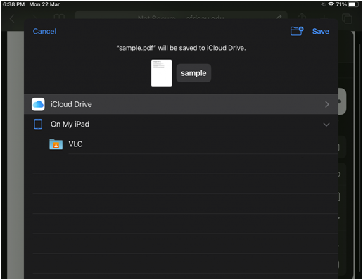 How to Save PDF on iPad from Safari Chrome - 73