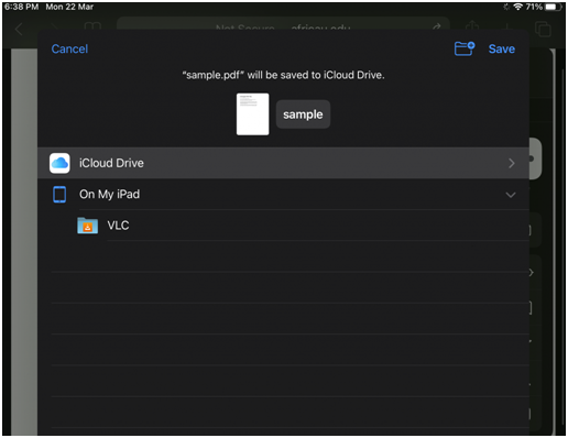 Select iCloud Drive