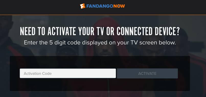 enter the activation code to activate fandangonow
