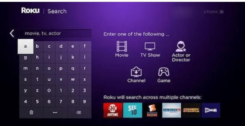 search for localbtv app to activate on roku 