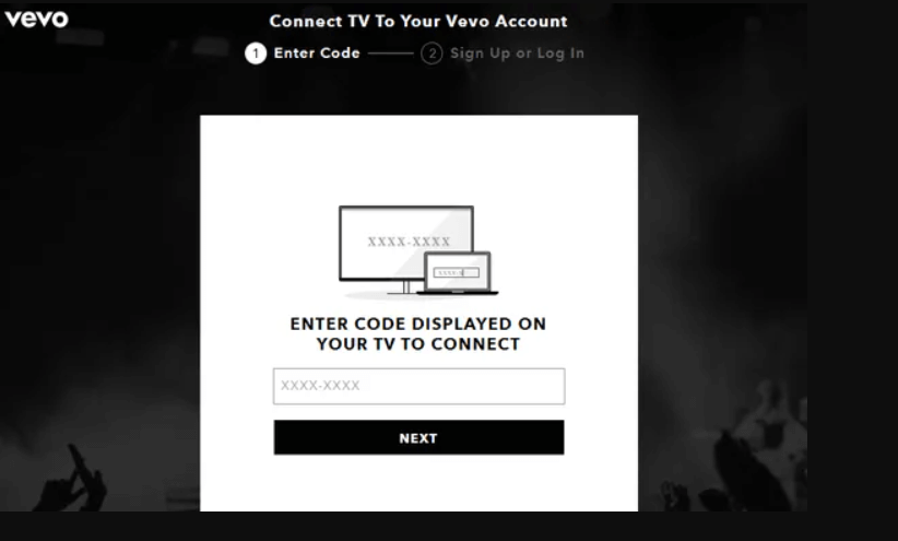 enter the activation code to activate vevo app 