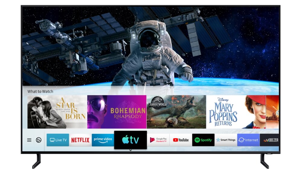 open apple tv app to activate on samsung tv 