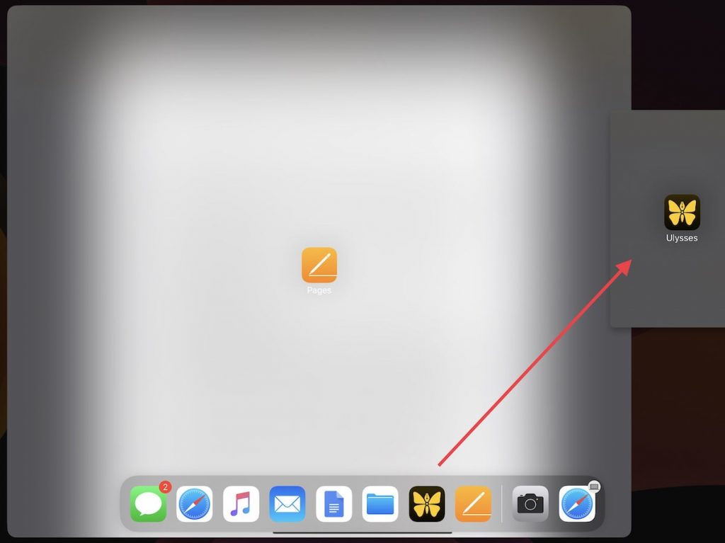 Split screen on iPad