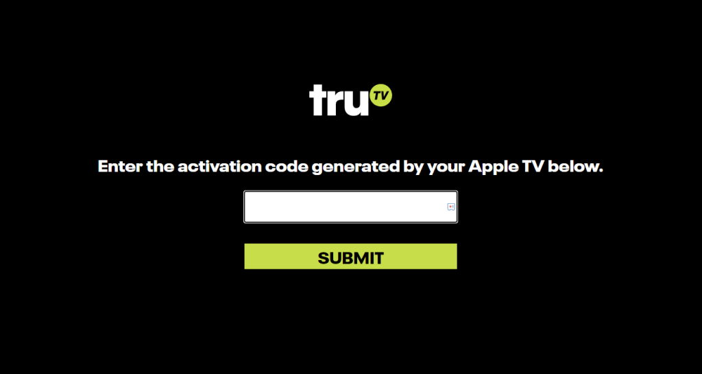 Activation code truTV