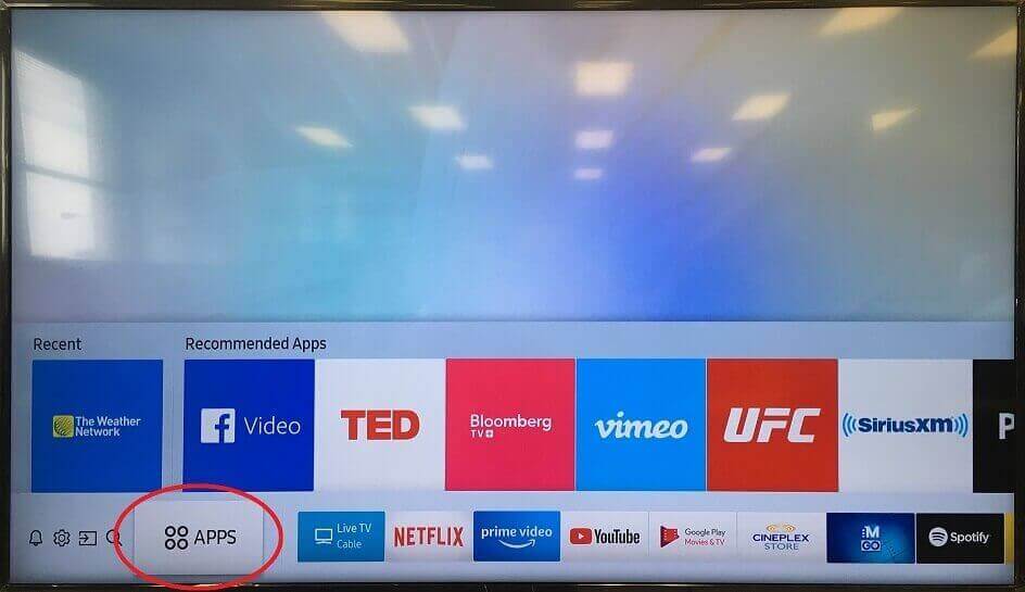tap apps to activate 10 play on samsung tv 