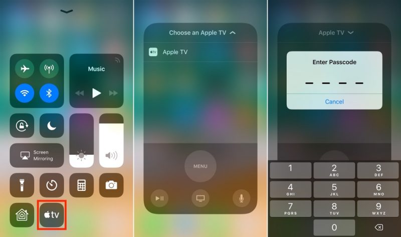 Using iPhone to control Volume functions as Apple TV Remote 