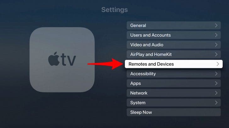 Remotes and Devices option