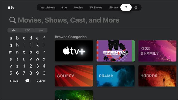 Search for the Crave app on Apple TV