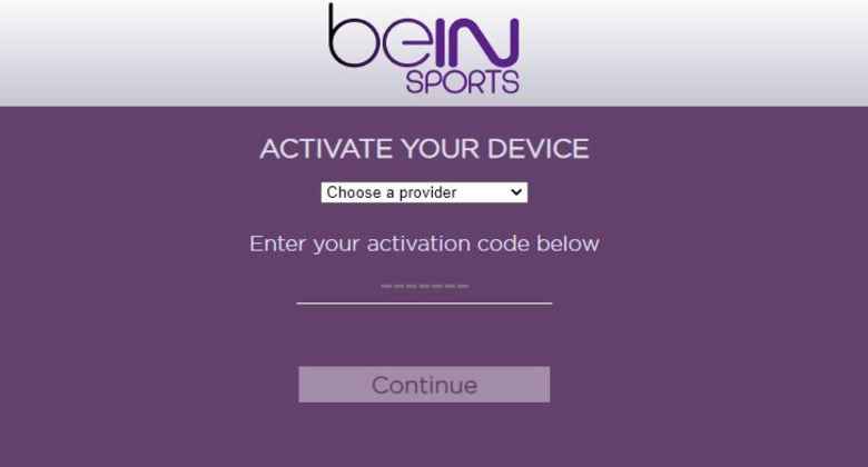 activate bein sports channel 