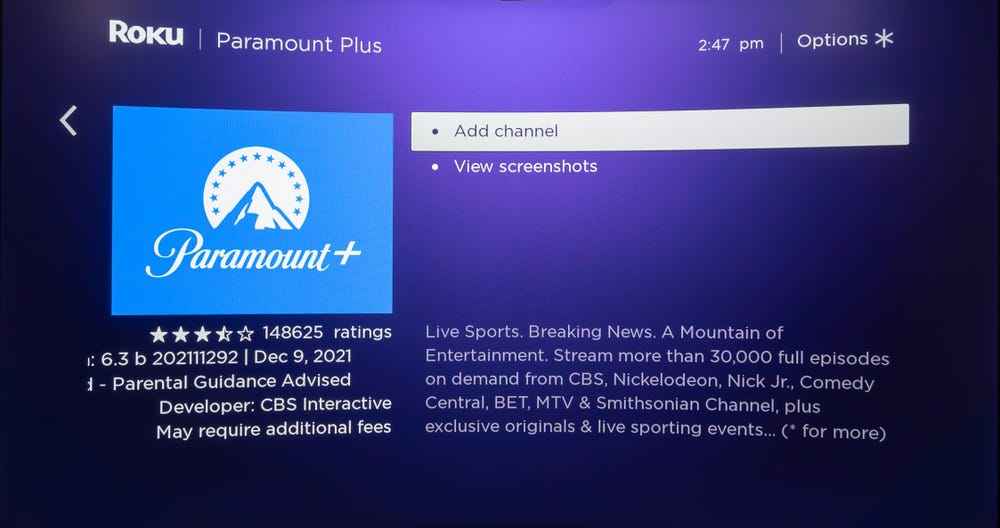 add and activate paramount plus 