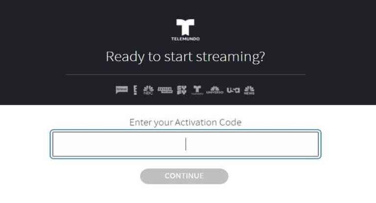 enter activation code to activate telemundo channel 
