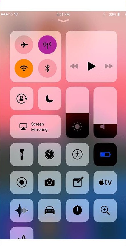 Control Center - Click AirPlay