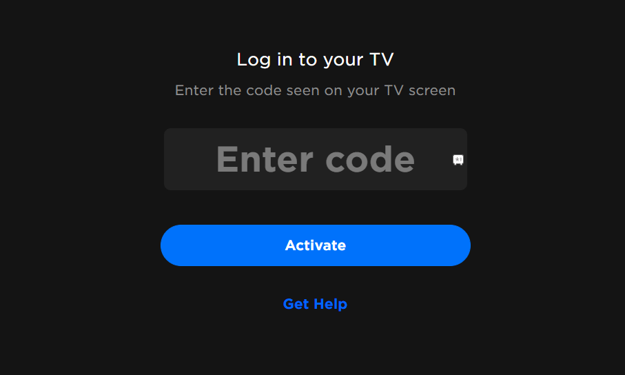 Enter the Activation Code shown on TV, in the Browser page to active the Stan App.