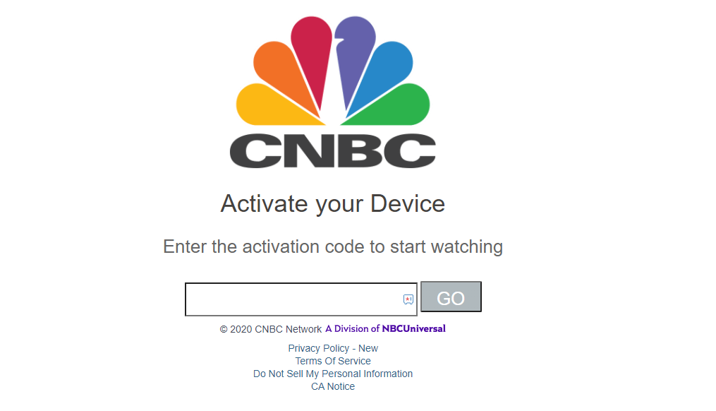 CNBC activation code