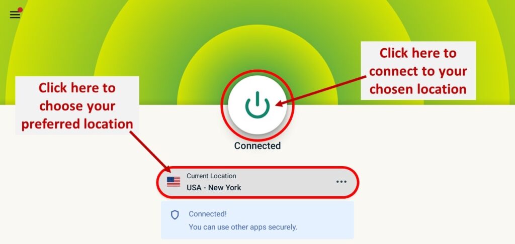 Connect to ExpressVPN and stream on Spectrum TV