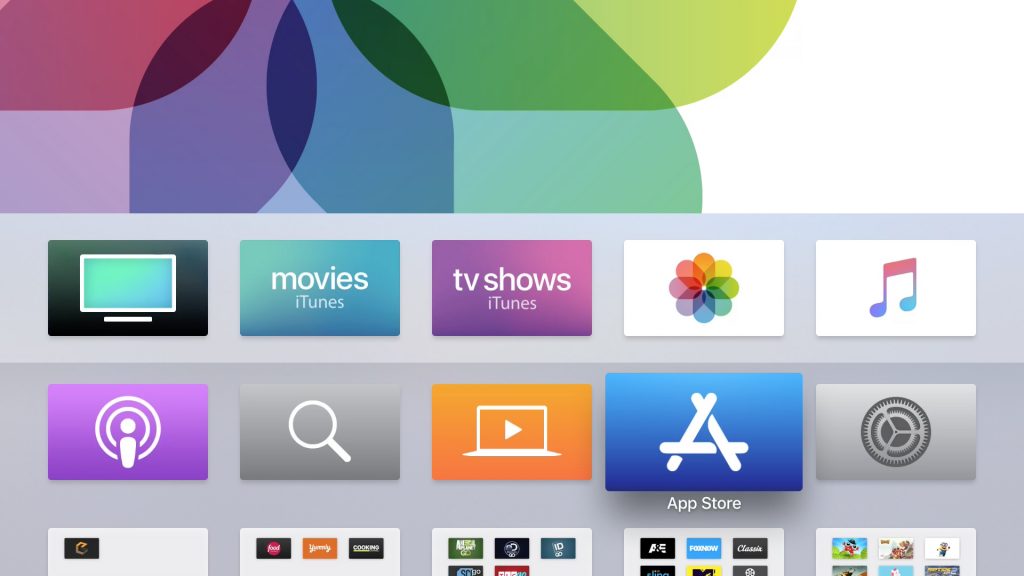 Navigate to the App Store on your Apple TV