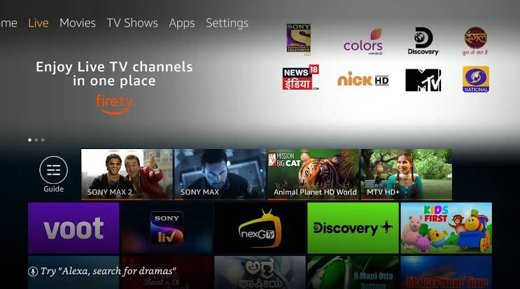 Click on the Home button on your Fire TV remote