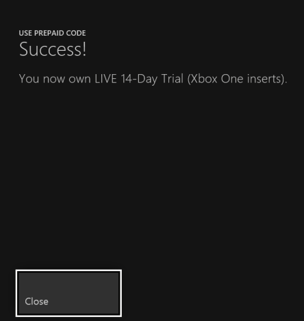 Xbox Live Gold is activated