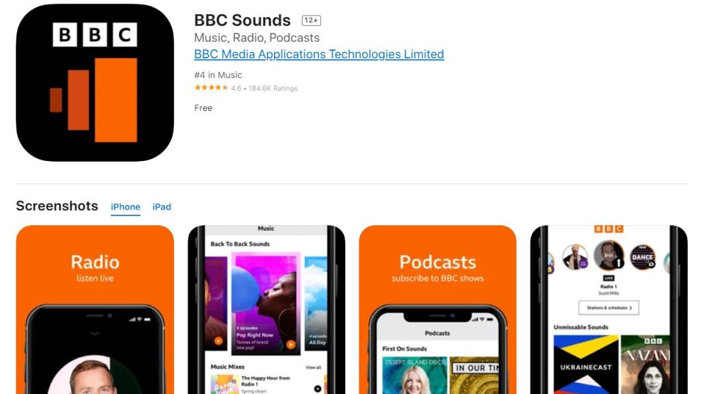 BBC Sounds app