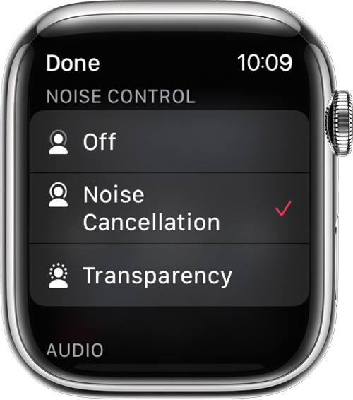 select Noise Cancellation to activate Noise Cancellation on AirPods