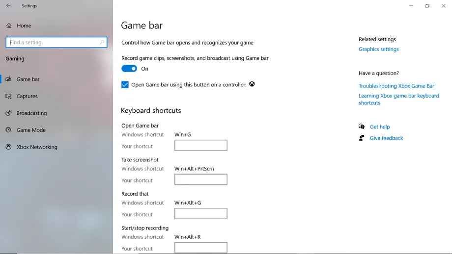 Activate Screen Record on Windows 10