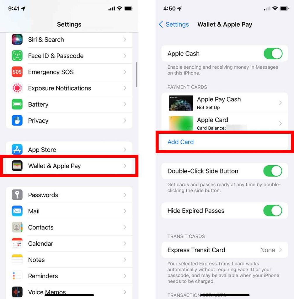 Activate Apple Pay on iPhone