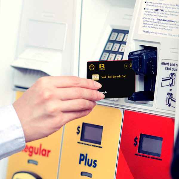 Activate Fuel Rewards Card in shell station