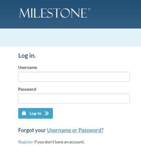 log in to Activate Milestone Card