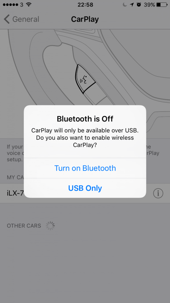enable Bluetooth on your iPhone.