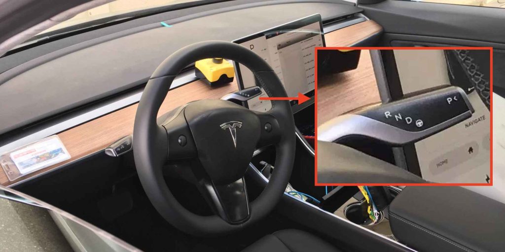 pull down the selector stalk to activate Autopilot Tesla