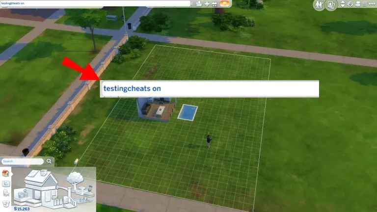 type testingcheats on in the input box to activate cheats on Sims4