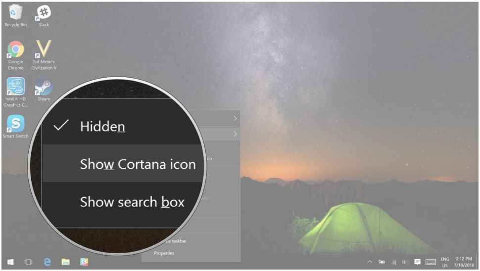 add Cortana to the Windows 10 taskbar