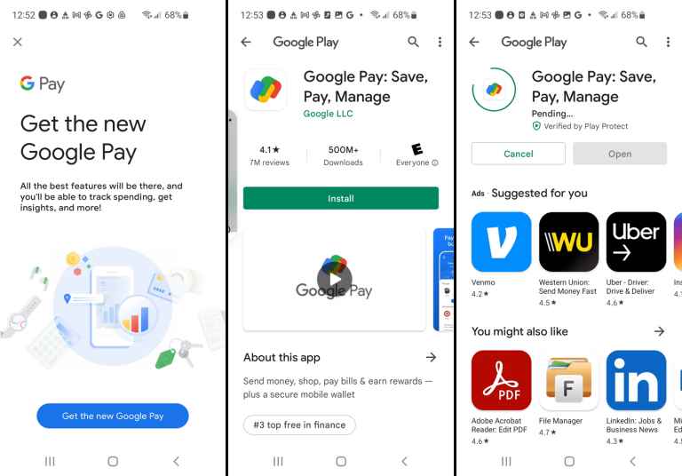 install the Google Pay app on iPhone
