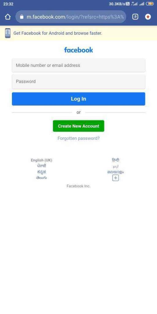 login with your Facebook account to activate your old Facebook account