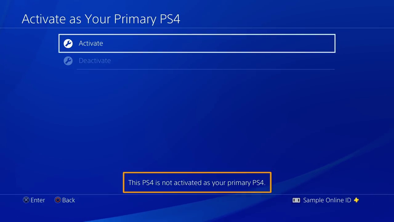 How to Activate PS4 as Primary