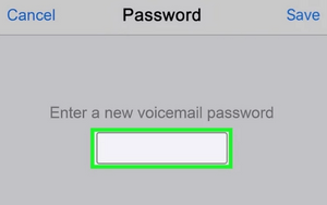 set up the password to activate voicemail on iPhone